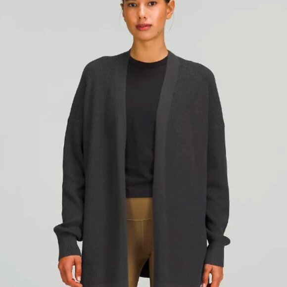 NWOT Side Slit Sweater Wrap, size 6 - graphite grey - Picture 1 of 1